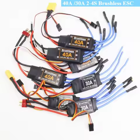 40A /30A 2-4S Brushless ESC Speed Controler with 5V 3A UBEC RC FPV Quadcopter Airplanes Helicopter F