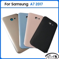For Samsung Galaxy A7 2017 A720 A720F SM-A720F Battery Back Cover Rear Door 3D Glass Panel Housing C