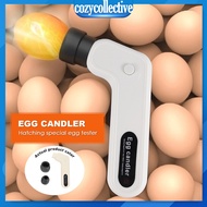 Egg Candler Tester Rechargeable Wireless Cool Light Incubator Candling Lamp with Two Soft Head Fit f