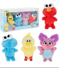 芝麻街 Sesame street  Elmo, Cookie Monster, Abby Cadabby & Big Bird 4主角毛絨公仔套裝