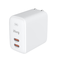 ifory安福瑞35W两C折叠氮化镓充电器Type-c多口快充PD20W/18W苹果iPhone14 白色 35W2C氮化镓