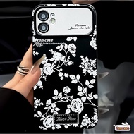 Infinix Smart 8 7 5 2020 Hot 40i 30 30i 30Play 20 20i 20Play Spark Go 2024 Note 12 G96 Hot 8 10 Lite Hot 12 11 10 Play Luxury White Flowers Large Window Lens Phone Case Soft Cover