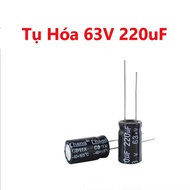 Capacitor 63V 220uF Size 10x17mm - High Quality