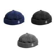CROOZ OG LOGO CORDUROY DOCKER CAP - LEATHER STRAPBACK miki HAT