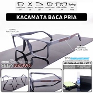 Men's Reading Glasses Casual Sporty Square Plastic Stem Plus +100 +125 +150 +175 +200 +225 +250 +275
