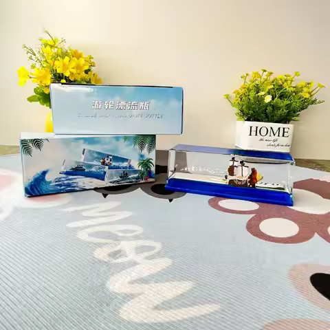 One Piece Going Merry Pirate Ship Fluid Liquid Thousand Sunny Ship Floating Boat Drift Barcos Living