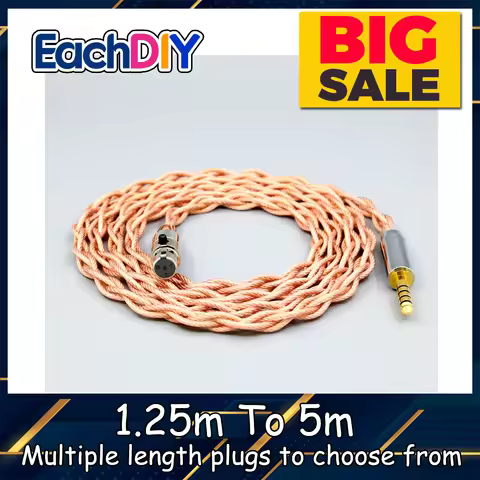 Graphene 7N OCC Shielding Coaxial Mixed Earphone Cable For AKG K371BT Beyerdynamic DT177x GO Pioneer