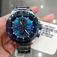 Alexandre Christie Original AC6508 Jam Tangan Pria Stainless Silver Blue