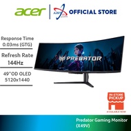 ACER PREDATOR X49V 49" CURVED GAMING MONITOR - ( 49" 2K QD-OLED / 0.03MS / 144HZ / AMD FREESYNC PREM