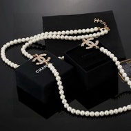 Chanel 珍珠雙C項鍊