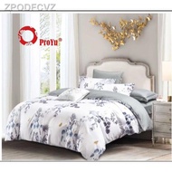 [readystock]✸○CADAR CORAK BARU "PROYU" 100% Cotton 7 IN 1 1000TC High Quality Fitted Bedsheet With Comforter (Queen/King