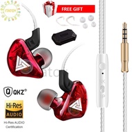 earphone QKZ Hi-Res Earphone In-Ear Earphones Stereo Bass Sport Gaming Sound Audio Cable 3.5MM Mini 