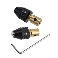 Three-jaw Chuck Head Brass Center Shaft Mini Drill Chuck Durable Clamp 0.3-3.4mm