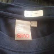 Spao Kaos Lengan Panjang / Navy / 2nd Brand