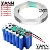 YANN 18650 Li-ion Nickel Strip, Nickel 10M Nickel Sheet Plate,  Thickness 0.1mm Pure Nickel Strip Sp