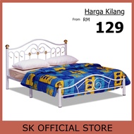 READY STOCK Queen Metal Bed Frame Katil Queen Katil Besi Metal Katil Single