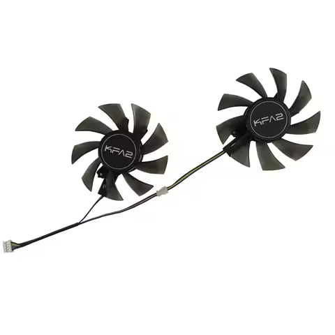 2Pcs/Set,T128015DU,Graphics Card Fan For GALAX GTX 1060 OC 6GB,For KFA2 GTX 1660 Ti White Mini,Repla