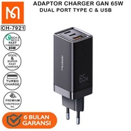 MCDODO ADAPTOR GAN 65W FAST CHARGER CH-792