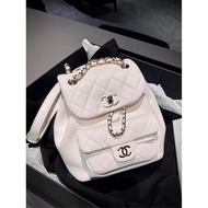 [Channel Goods] Grandma Chanel Bag Chanel 24p Duma Bag Backpack Channel Goods Genuine Standard Chip 