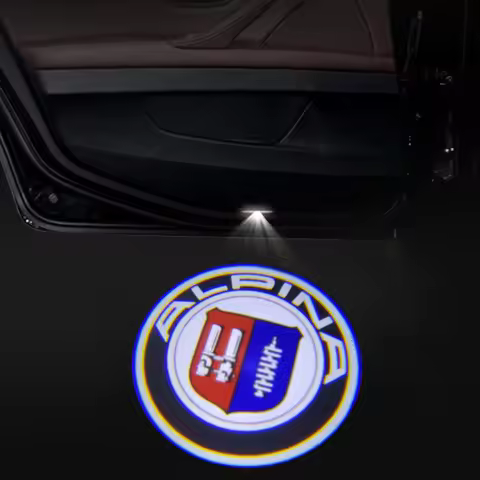 2pcs Emblem ALPINA Courtesy Light ALPINA Door Light For BMW E60 F30 E90 E70 E46 X5 X7 X3 M2 M3 M4 M5