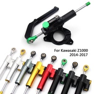 Motorcycle CNC Damper Steering StabilizerLinear Reversed Safety Control+Bracket For KAWASAKI Z1000 Z