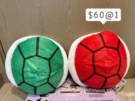 日版 Mario 馬里奧 紅龜 綠龜 龜殼 攬枕 公仔（Namco Taito）