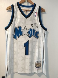 NEW Size M 40 Authentic Anfernee Hardaway Orlando Magic Home 1998-99 M&N Jersey 夏達威奧蘭多魔術復古暗星球衣 air j
