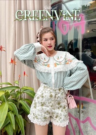 MYT x BELLITA BRAND : [BT85] : Green Vine Set เซ็ทเสื้อแขนยาว + กางเกง