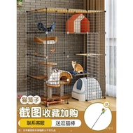 Sangkar Kucing Rumah Kucing Villa Dalaman Ruang Bebas Besar Kucing Rumah Besar dengan Rumah Kucing T