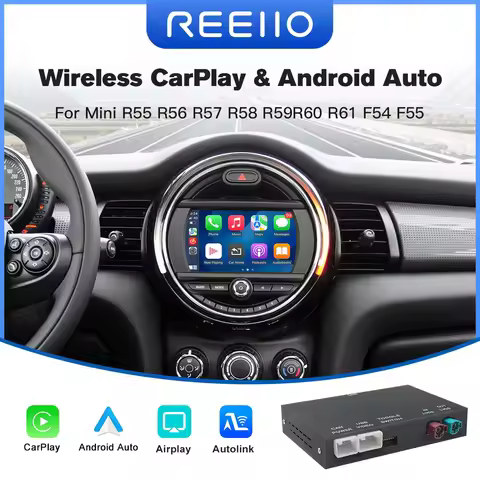 Android Auto Wireless CarPlay For BMW MINI R55 R56 R57 R58 R59 R60 R61 F54 F55 Clubman Countryman Ha