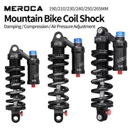 MEROCA MTB Oil Spring Rear Shock Absorber With Damping 190/210/230/240/250/265mm Full Suspension Bik