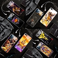 for iPhone 14 15 Pro Max Tempered glass case G34 kobe bryant