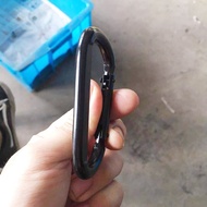 High Quality No. 6KN8 D-Shaped Flattened Carabiner Iron D-Shaped Electric Swimming Black Hammock Hoo