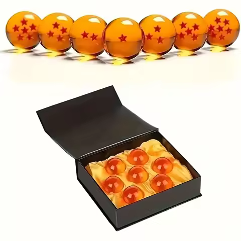 Anime Dragon Ball Z 7PCS/set 7 Stars Balls Figures Toys New In Box DragonBall Crystal PVC Collection