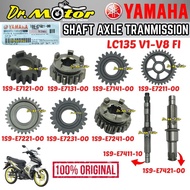 【Barang tempat】LC135 V1-V8 FI 135LC Gear Box Giar Transmission 1 2 3 4 Shaft Sprocket Axle Drive Mai