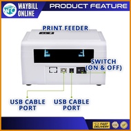 ⚖ ❊ ◰ OFFICOM ZJ9200 Waybill Printer A6 Bluetooth USB Thermal Label Printer Android IOS  FREE HOLDE