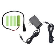 6V LR6 AM3 AA Dummy Battery Adapter AC Power Supply Battery Eliminator Replace 4pcs AA 1.5V Batterie