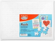 Blank Cardboard Puzzle with 60 Pieces to Design Yourself Puzzle Size: 27.5 x 19 cm Outer Size: 29.5 