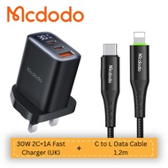 Mcdodo MCDODO CH 2170 30W 2C+1A Digital Display Fast Charger UK Plug CA 3460 7360 7410 6790 6200 Pho