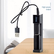 [HOUSE2020]Battery Charger 18650 Lithium Rechargeable Battery Charger Single Slot Cell Charging Adapter