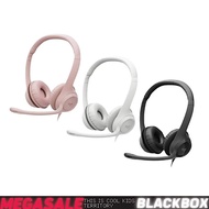 Logitech H390 USB Headset with Noise Cancelling Microphone Stereo Headphones for Video Meeting Music