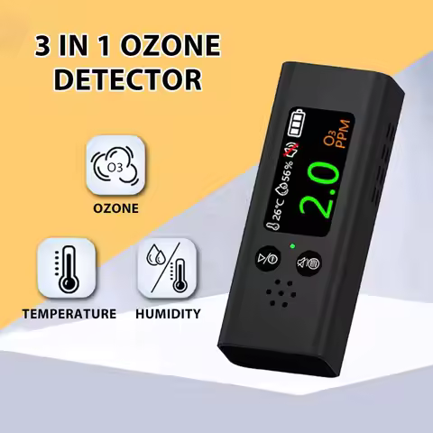 Quality Detector O3 Detector Ozone Tester USB Charging Thermometer Hygrometer for Home Ozone Detecto