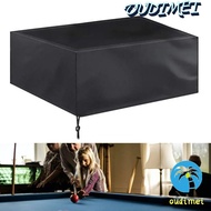 OUDIMEI Billiard Table Cover, with Drawstring Oxford Cloth Pool Table Dust Cover, Easy To Wash Black