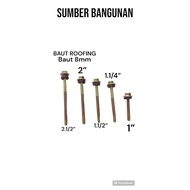 LIGHT STEEL BOLT ROOFING BOLT/ ROOF BOLT/ 8mm ZINC BOLT/
