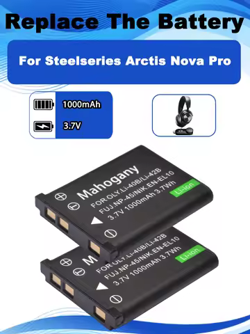 3.7V NP-45 1000mAh Replacement Battery For Steelseries Arctis Nova Pro Wireless Game Headset Bluetoo