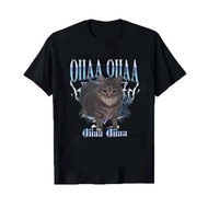 Short Sleeve Men's T-shirt  Ohaa Ohaa Cat Graphic T-Shirt for Men and Funny Shirt Women - Funny Feli