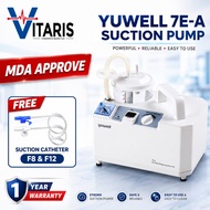 Yuwell Portable Phlegm Suction Pump (Machine 7E-A) + Suction Catheter