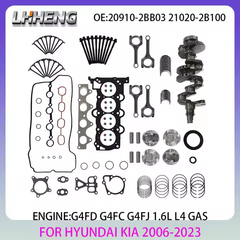 Engine Parts Piston Con-rods Bearings Valve Cylinder Head Gasket Set Bolt Kit Fit 1.6L 1.6 L T L4 GA
