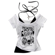 My Chemical Romance Inspired Crop Top - Vintage Y2K Gyaru Grunge Streetwear