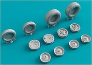 Leskit RSK48-0018 1/48 LTV A-7A/B/C/E Corsair 2 Wheelset Plastic Model Parts